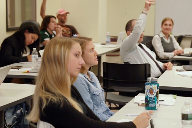 students engaged in classroom